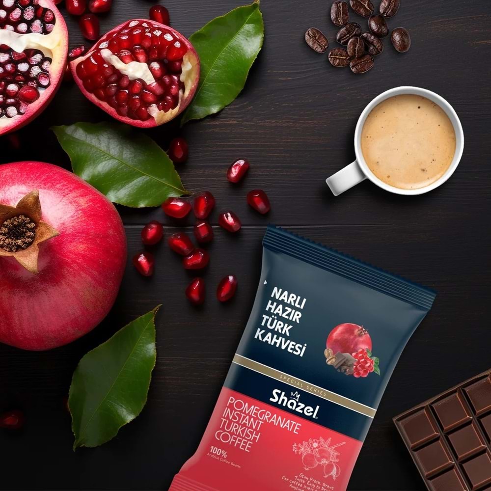 Shazel Nar & Çikolata Hazır Türk Kahvesi 100gr -16 * 4