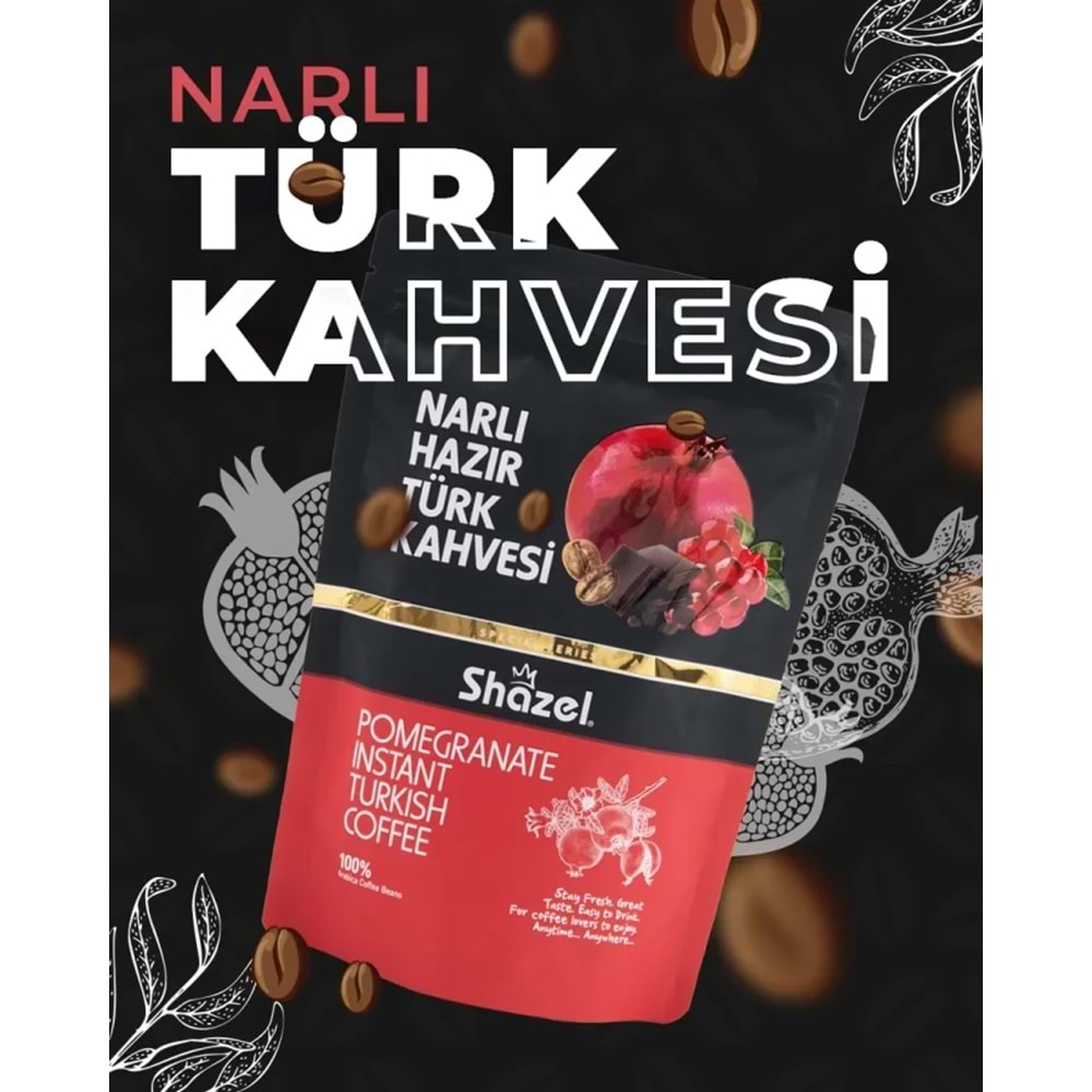 Shazel Narlı Hazır Türk Kahvesi 200gr -18 Ad
