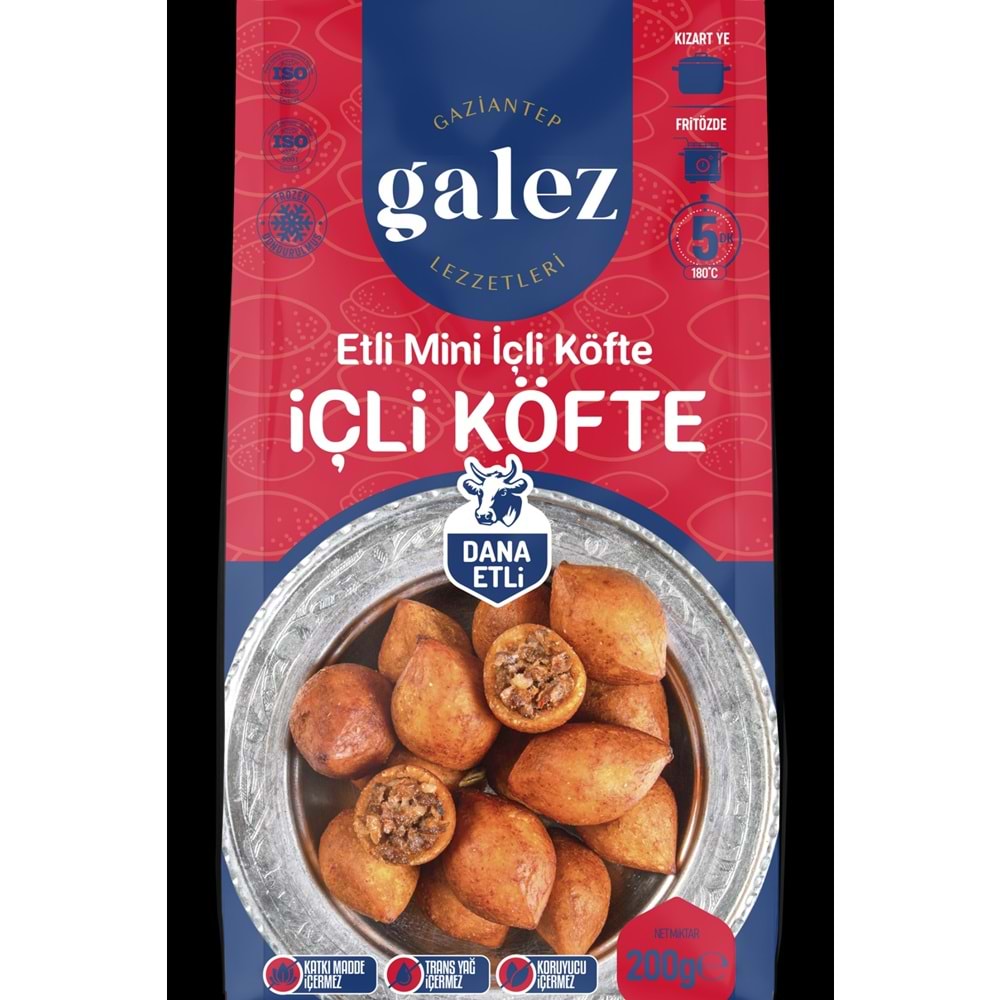 Galez İçli Köfte Dana Etli Mini Poşet 200Gr*15 Market