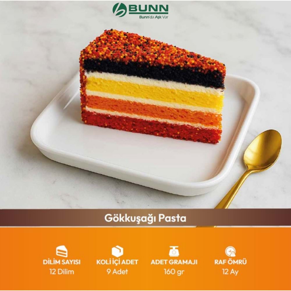 Bf Gökkuşağı Pasta 160Gr 12Dlm*9