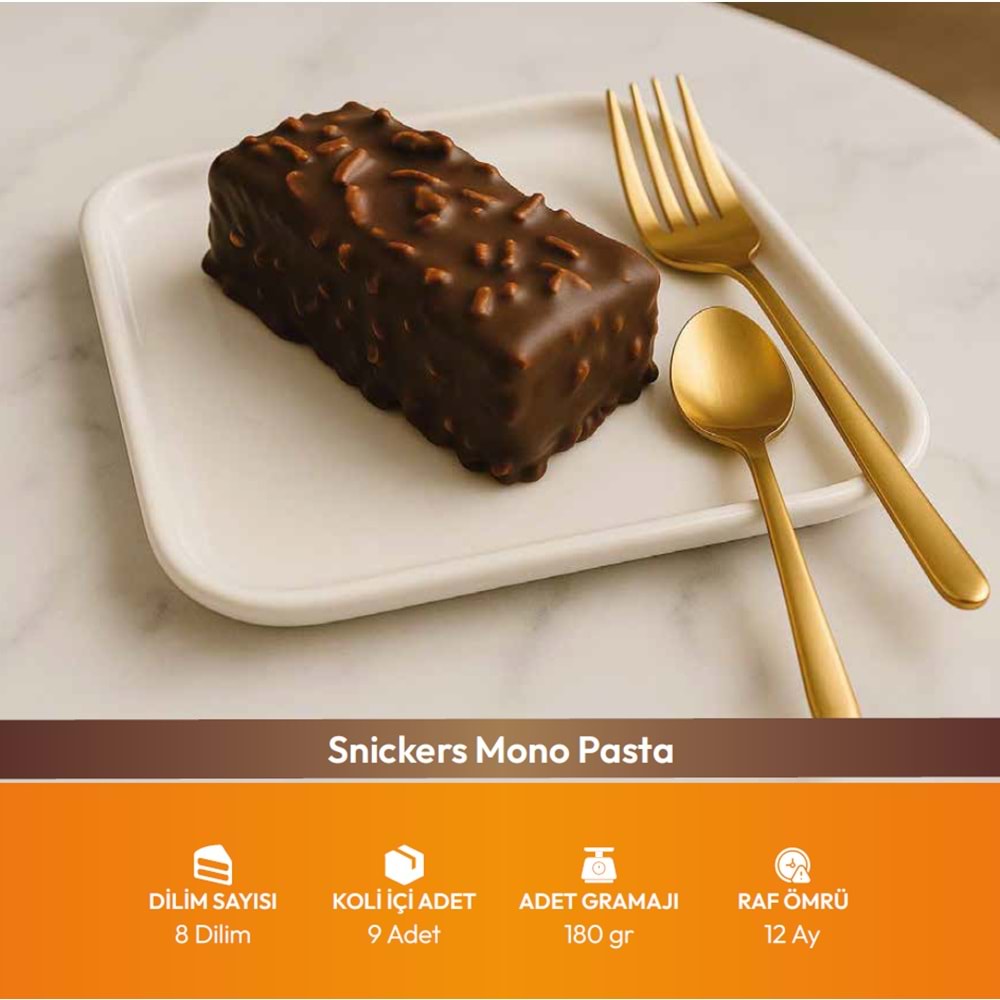 Bf Snickers Mono Pasta 180Gr 8Dlm*9