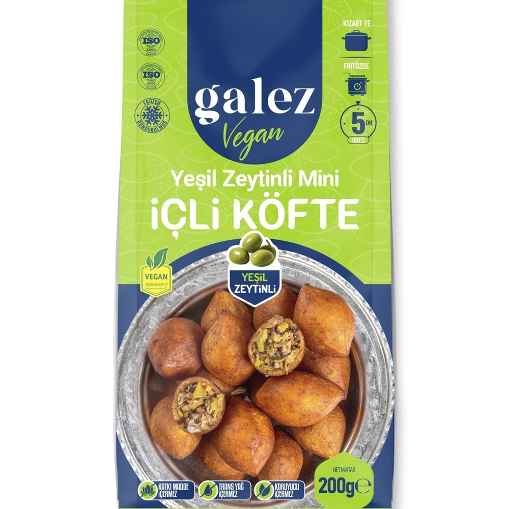 Galez İçli Köfte Yeşil Zeytinli Mini Poşet 200gr*15 Market