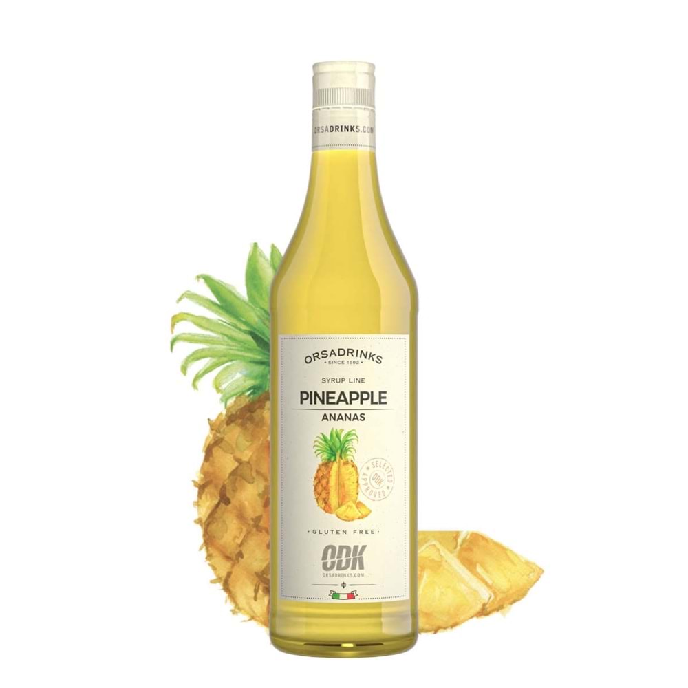 Odk Pineapple (Ananas) Şurup 700 ml Cam * 6