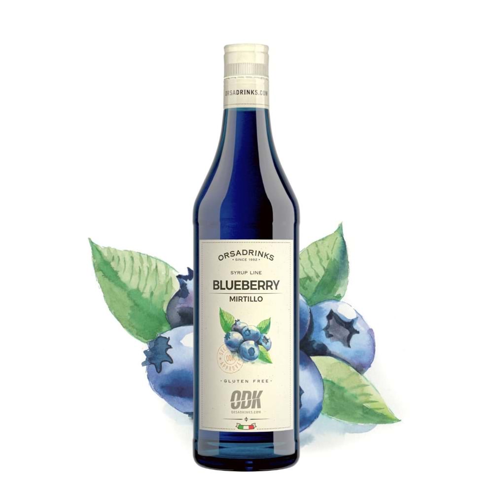 Odk Blueberry (Yaban Mersini) Şurup 700 ml Cam * 6