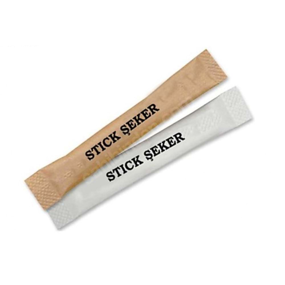 Stick Şeker Beyaz Logolu 3Gr *2000