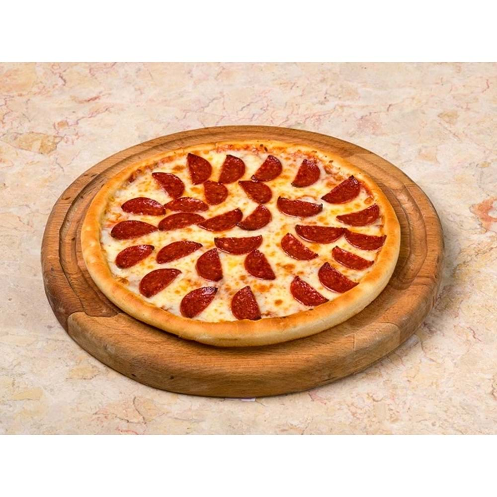 Premium Pizza Pepperoni El Açması Ekşi Maya 25 Cm*18