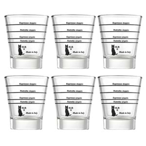Motta Espresso Ölçüm ve Shot Bardağı - 6 Adet