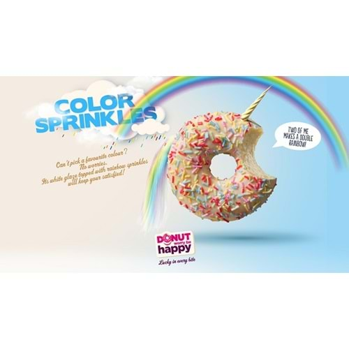 Donut Color Sprinkles 56Gr * 48