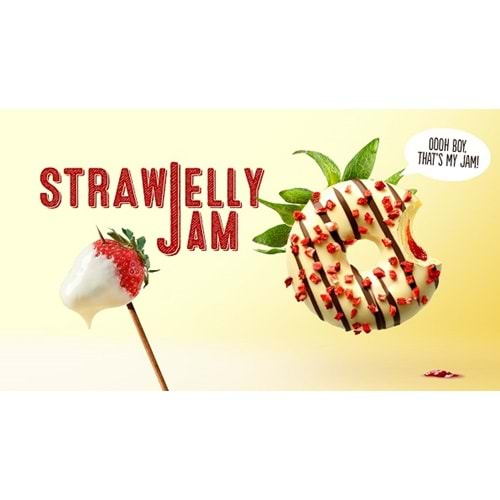 Donut Strawjelly Jam 73Gr * 48