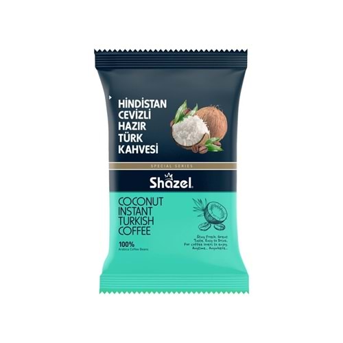 Shazel Hindistan Cevizi & Çikolata Hazır Türk Kahvesi 100gr -16 * 4