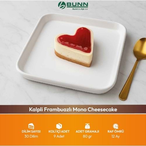 Bf Kalpli Frambuazlı Cheescake 80Gr*30Dlm