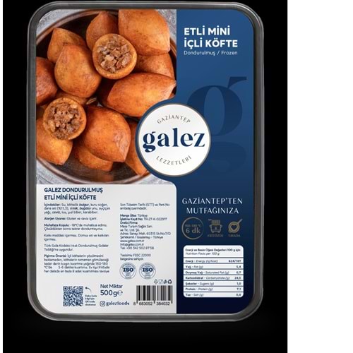 Galez Dana Etli Mini Tabak 500Gr*16