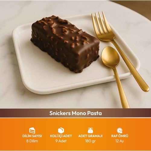 Bf Snickers Mono Pasta 180Gr 8Dlm*9