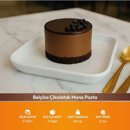 Bf Belçika Çikolatalı Mono Pasta 180Gr 9Dlm*9