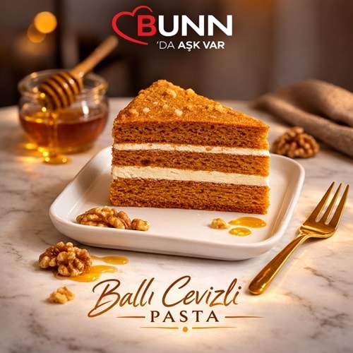 Bf Ballı Cevizli Pasta 150Gr 8Dlm*9