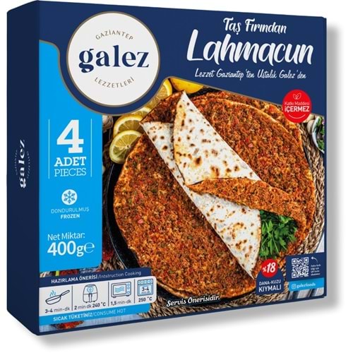 Galez Lahmacun 400Gr(4Ad)*10 Kutu Market