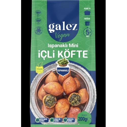 Galez İçli Köfte Ispanaklı Mini Poşet 200Gr*15 Market