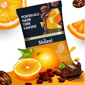 Shazel Hazır Portakallı Türk Kahvesi Ofis Seti 10Ad*12