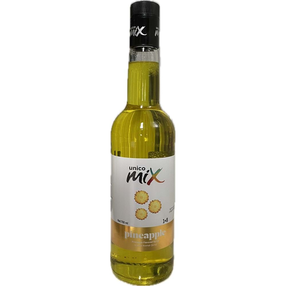 Mix Ananas Şurup 700 ml Cam Şişe*6