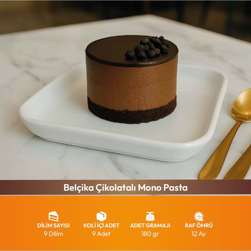 Bf Belçika Çikolatalı Mono Pasta 180Gr 9Dlm*9