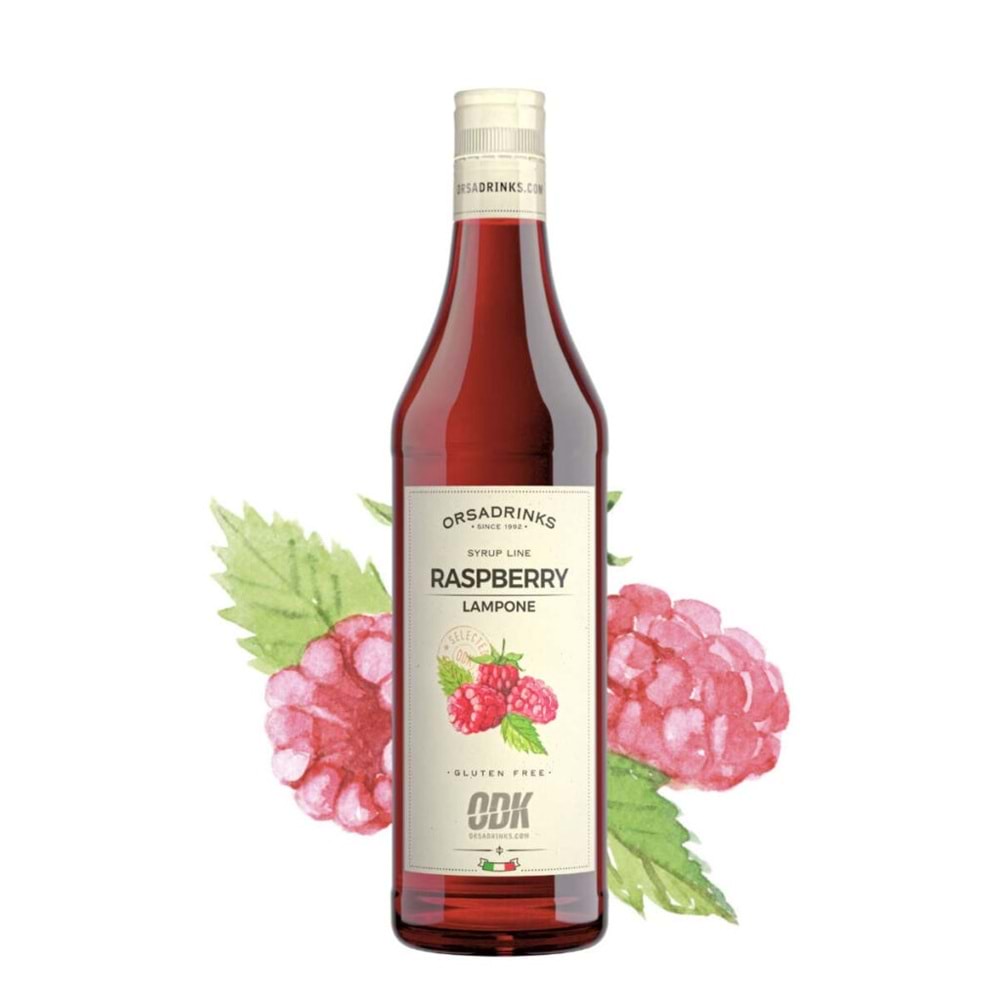 Odk Raspberry (Frambuaz) Şurup 750 ml Cam * 6