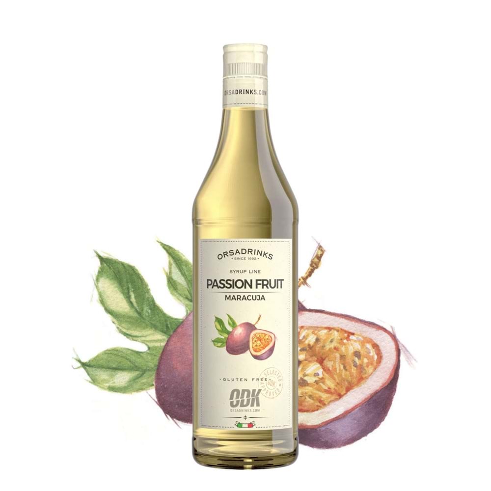 Odk Passion Fruit (Çarkıfelek Meyvesi) Şurup 750 ml Cam * 6