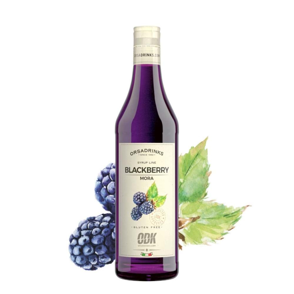Odk Blackberry (Böğürtlen) Şurup 750 ml Cam * 6